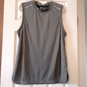 BYLT Basics Sleeveless Tank Top Men’s Size L Running Performance Olive Green